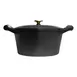 Lodge DL5-10001 Finex Dutch Oven - 5 Qt., 10" Octagonal Cast Iron, Black, Spring Handles, Oven-Safe 1 image