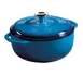 Lodge EC4D33 Dutch Oven, 4.5 Qt, 11", Cast Iron Enamel, Blue, Induction, 500°F Oven Safe 1 image