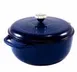 Lodge EC6D32 Dutch Oven, 6 Qt, 11-3/5" Dia x 6" H, Enameled Cast Iron, Indigo Exterior, Induction Ready 1 image
