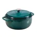Lodge EC6D38 Dutch Oven – 6 Qt Iron, Blue 11‑3/5" Dia x 6" H, Induction Oven Safe 500°F, Dishwasher 1 image