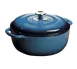 Lodge EC7D33 Dutch Oven, 7.5‑Qt, 12" Round, Blue Enameled Cast Iron, Induction, 500°F Oven Safe 1 image