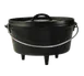 Lodge L10DCO3 Camp Dutch Oven – 5‑6 Qt, 11" Black Cast Iron, Flanged Lid/Griddle, Handle, Fire Safe 1 image