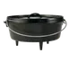 Lodge L12CO3 Camp Dutch Oven - 6 Qt 13-1/4" Dia × 7-3/8" H, Black Cast Iron, Camp - Made in USA 1 image