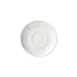 Winco BSC-45RE Birkhall Saucer, 4.5" Dia x 3/4" H, Round Rolled Edge Porcelain, White - 1 Dozen 1 image
