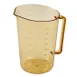 Cambro 400MCH150 Measuring Cup, 4 Qt Amber Plastic, -40° to 375°F, Microwave Safe, BPA-Free, NSF 1 image