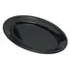 Carlisle 4356303 Dallas Ware Oval Platter, 9-1/4" x 6-1/4", Black Melamine, Dishwasher Safe, BPA‑Free 1 image