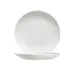 CAC China 101-25C Lincoln Bone White 14" 1-3/8" H Round Coupe Porcelain Plate, Dishwasher Safe 1 image