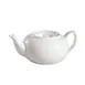 CAC China 101-TPW-2 Lincoln Teapot, 32 Oz 8" L x 3-1/2" W x 5" H, Bone White Porcelain Lid - 1 Dozen 1 image