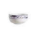 CAC China 103-95 Blue Lotus Jung Bowl 9oz 4-1/2" Dia. x 2-1/4" H Porcelain Blue/Bone White - Dozen 1 image