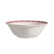 CAC China 105-94 Noodle Bowl, 9" Diameter, 50 oz, Round Porcelain, Red/Bone White - Dozen 1 image