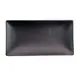 CACChina 666-13-BLK Rectangular Ceramic Platter 11½"L×6½"W×1¼"H, Black Glaze, DW/O/MW Safe - Dozen 1 image