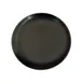 CAC China 666-16-BLK Plate, 10" Dia x 1-1/4" H, Round Coupe Rim, Ceramic, Black Glaze - Dozen 1 image