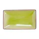 CAC China 666-33-G Japanese Platter, 5" x 3-1/2" x 1", Rectangular, Stoneware, Golden Green, 1 Dozen 1 image