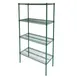 CAC China AEWS-2448S Heavy Duty Wire Shelving Set - 48"L x 24"W x 72"H 1 image