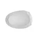 CAC China ART-13 Art Deco Platter, 12" L x 8" W x 7/8" H, White Porcelain, Dishwasher Safe - Dozen 1 image