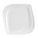 CAC China ASP-21 Aspen Tree Plate, 12" x 12" x 1" Leaf Porcelain White, Dishwasher Safe - Dozen 1 image