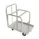 CACChina ASPT-6 Sheet Pan Truck, 28"L x 20-1/4"W x 33"H, Alum, 5" Casters, Holds 54 / 108 Pans, 2-Stack Set 1 image