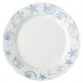 CAC China ATC-21 Atlantic Seashell Plate, 12" Dia x 1-1/4" H, Porcelain, Blue Rim White - Dozen 1 image