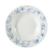 CAC China ATC-3 Atlantic Seashell Soup Plate, 9" Dia, 10 oz, Porcelain, Blue Rim, White - Dozen 1 image