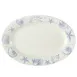 CAC China ATC-51-AW Oval Platter 15"L x 10-1/4"W x 1-1/2"H Ceramic Blue Dishwasher Safe - Dozen 1 image