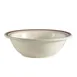CAC China AZ-10 Grapefruit Bowl, 6-3/8" x 1-3/4", Ceramic, Brown Rim, Brown Speck, White-1 Dozen 1 image