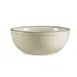 CACChina AZ-18 Nappie Bowl, 15 Oz, 5-7/8" Dia x 2-1/4" H, Round, Ceramic, Brown Rim, White - Dozen 1 image