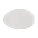 CAC China BHM-13 Bahamas Platter, 12" Oval Embossed Porcelain in Bone White - Dozen 1 image