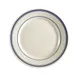 CACChina BLU-8 Blue Line 9" Ceramic Plate, Rolled Edge, Dishwasher/Oven/Microwave Safe - Dozen 1 image
