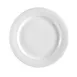 CAC China BST-16 Boston Plate, 10-3/4" Dia X 1" H Round Embossed Rim Porcelain Super White - Dozen 1 image