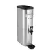 CAC China BVDS-IT3 Iced Tea Dispenser 3‑Gal Stainless Steel, Front & Back Handles, Black Lid – Set 1 image