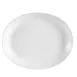 CACChina CBS-13C Platter 11-1/2" L x 9-1/2" W x 1-3/8" H Oblong Porcelain Coupe Rim White - Dozen 1 image