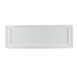CAC China CBS-461 Platter, 16-1/4" L x 5-1/2" W x 1" H, Porcelain, White, Embossed Rim - Dozen 1 image
