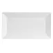 CACChina CBS-RT13 Platter 11-1/2"L x 6-1/4"W x 7/8"H Rect Porcelain Embossed Dish‑Safe - Dozen 1 image