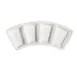 CAC China CN-4B8 Bone White Porcelain 4-Compartment Rectangle Dish 8-1/2" L x 3" W x 1" H - Dozen 1 image