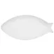 CAC China COL-F81 Fish Platter, 26 Oz., 18" L x 8-1/2" W x 1-5/8" H, Oval Porcelain, Super White 1 image