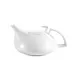 CAC China COL-TP - Porcelain Bone White Teapot, 20 Oz, 7-3/4"L x 5-3/4"W x 3-3/4"H, With Lid, 1 Dozen 1 image