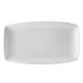 CACChina COP-314 White Porcelain Platter 13-3/4" x 7-3/4" x 1-3/8", Coupe Rim Curved Edge - Dozen 1 image
