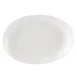 CAC China COP-514 Platter, 12½" L x 9" W x 1¾" H Oval Coupe Rim Porcelain Dishwasher Safe - Dozen 1 image