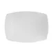 CAC China COP-RT14 Porcelain Platter 13-1/4" L x 9-1/2" W x 1" H White Coupe Rim - Dozen 1 image