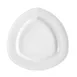 CACChina CPT-21 Camptown Plate, 12" L x 12" W x 1-1/2" H Triangular Porcelain Super White - Dozen 1 image