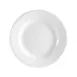 CAC China CRO-7 Plate – 7-1/2" Dia, 3/4" H, Round Embossed Rim, Porcelain, Super White – 1 Dozen 1 image