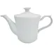 CAC China CRO-TP Corona Teapot, 15 Oz, 8-1/2"L x 4"W x 5-1/8"H, White Porcelain, Lid - Dozen 1 image