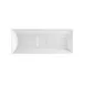 CACChina CTY-RT10 Platter, 12" L x 4-3/4" W x 1" H, Porcelain White, Holds 3 CTY-33/34/C8 - Dozen 1 image