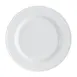 CACChina EVT-5 Everest Plate, 5-1/2" x 1/2" White Porcelain, Dishwasher/Oven/Microwave Safe - Dozen 1 image