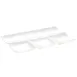 CAC China F-12S Platter, 12"L x 8"W x 1"H Porcelain, Bone White, 4 Comp, Safe - Dozen 1 image