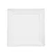 CAC China F-SQ21 Square Plate, 11-1/2" x 11-1/2" x 1" Porcelain Bone White Dishwasher Safe - Dozen 1 image