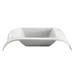 CACChina FSB-120 Bridge Serving Bowl, 13" L x 10-1/4" W x 2-1/4" H, 40 oz, Porcelain, Super White 1 image