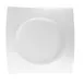 CAC China FSB-21 Bridge Plate, 12"L x 12-1/2"W x 2"H, Rectangular Porcelain White, Dishwasher Safe 1 image