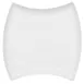CACChina FTO-23 Square Porcelain Plate, 12-3/8" x 12-3/8" x 1-1/4", Bone White Safe - Dozen 1 image