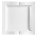 CAC China GBK-21 Goldbook Plate, 11-1/2" x 11-1/2" x 1-1/4", Square White Porcelain - Dozen 1 image